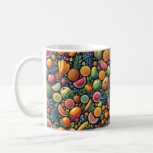 Caneca De Café Harmonia Frutífera: Uma Sinfonia da Recompensa da  (Esquerda)