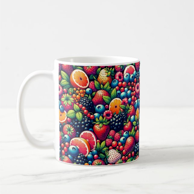 Caneca De Café Harmonia Frutífera: Uma Sinfonia da Recompensa da  (Esquerda)