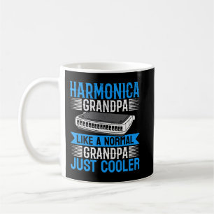 Caneca De Café Harmonica Lover Mens Harmonica Avô Harmonica P