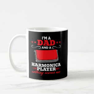 Caneca De Café Harmonica Lover Mens Pai Harmonica Músico Im A