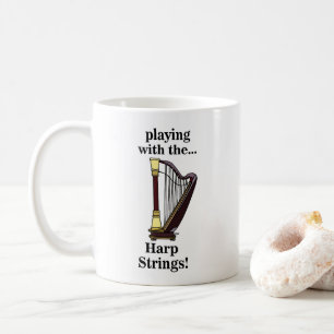 Caneca De Café Harp Musical Instrumento Harp Harp