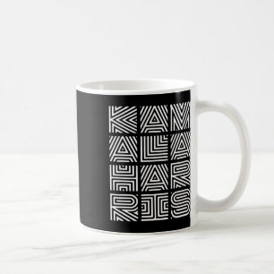 Caneca De Café Harris 2024 com carta geométrica filtrada