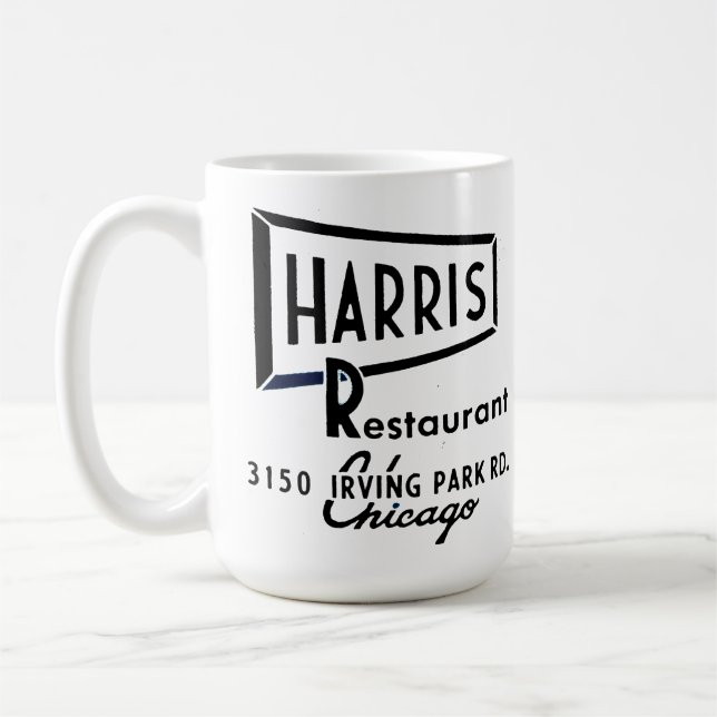 Caneca De Café Harris Restaurant, Chicago, Illinois (Esquerda)