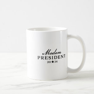 Caneca De Café Harris Simple Script Feminine Senhora Presidente 2
