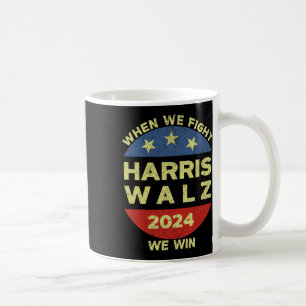 Caneca De Café Harris Tim WAlzheimer 2024 quando lutamos ganhamos