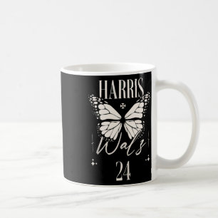 Caneca De Café Harris Waltz 2024 com borboletas no topo