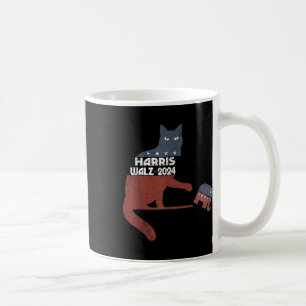Caneca De Café Harris Waltz 2024 Vp Presidente Eleição Gato Engra