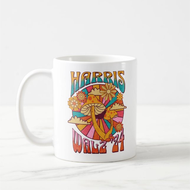 Caneca De Café Harris Walz 2024 para Presidente (Esquerda)
