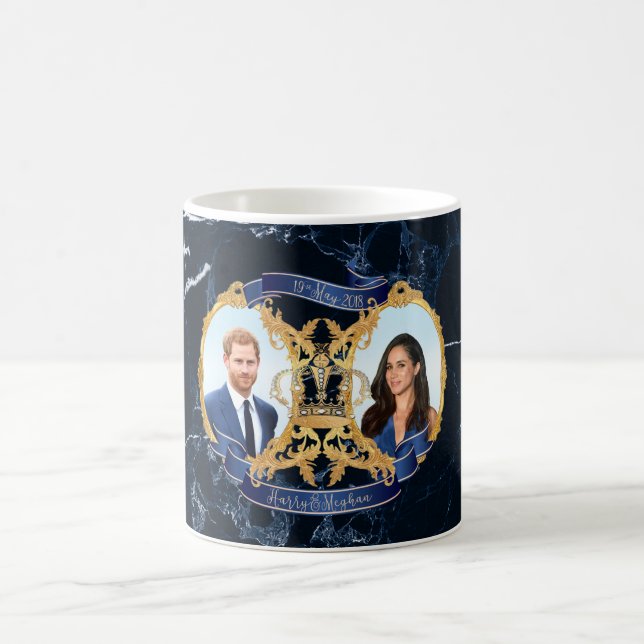 Caneca De Café Harry+Meghan Marble Midnight (Centro)