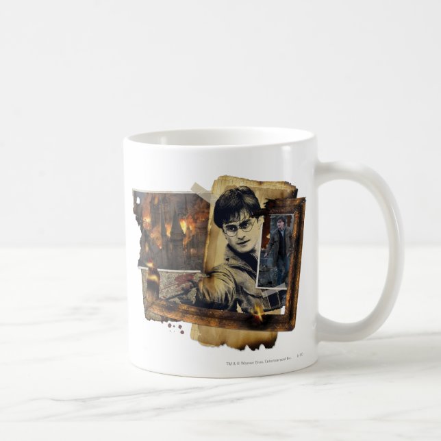 Caneca De Café Harry Potter Collage 7 (Direita)