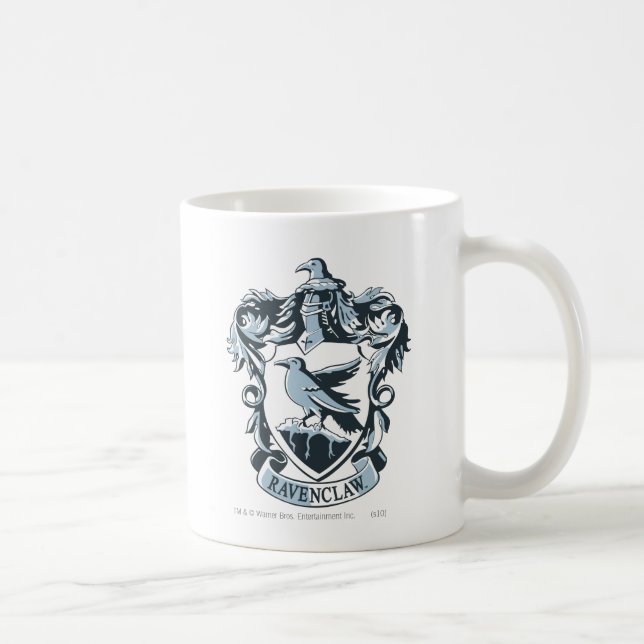 Caneca De Café Harry Potter | Crest Ravenclaw Moderno (Direita)