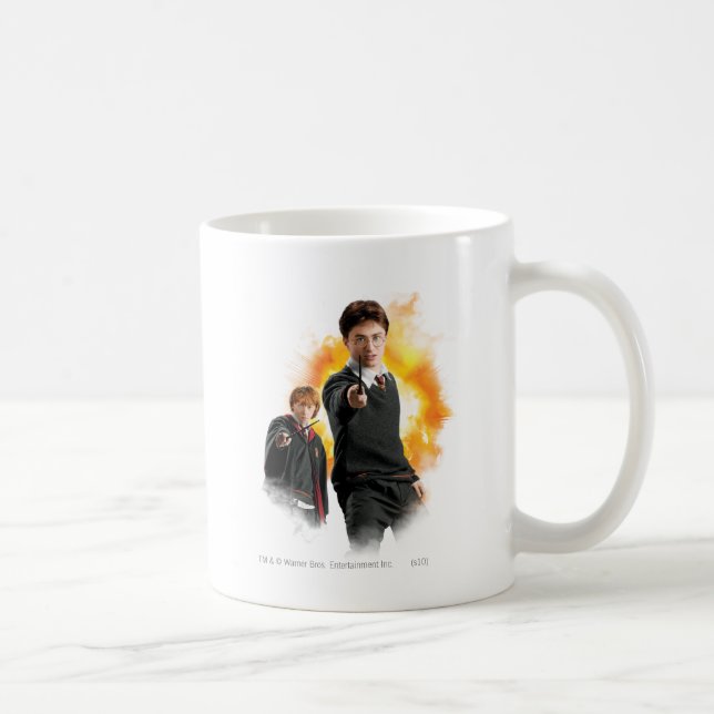 Caneca De Café Harry Potter e Ron Weasely (Direita)