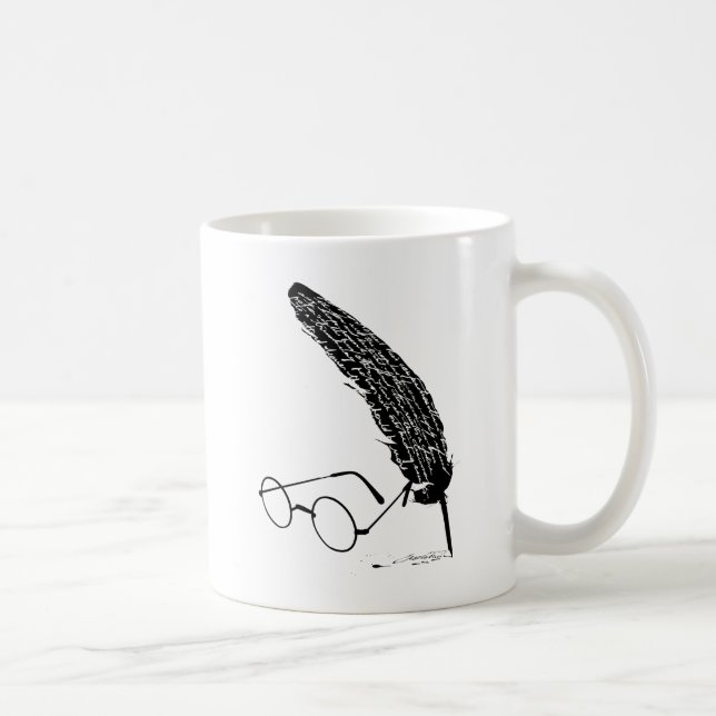 Caneca De Café Harry Potter | Óculos e Pena (Direita)