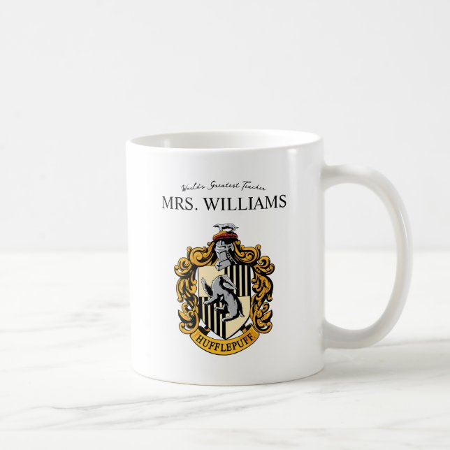 Caneca De Café Harry Potter | Professora Personalizada Hufflepuff (Direita)