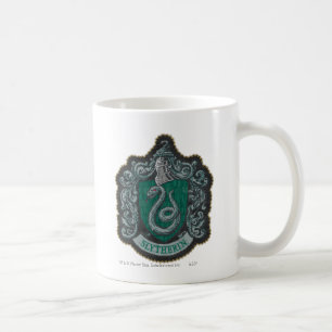 Caneca De Café Harry Potter   Retro Brasão Poderoso de Slytherin
