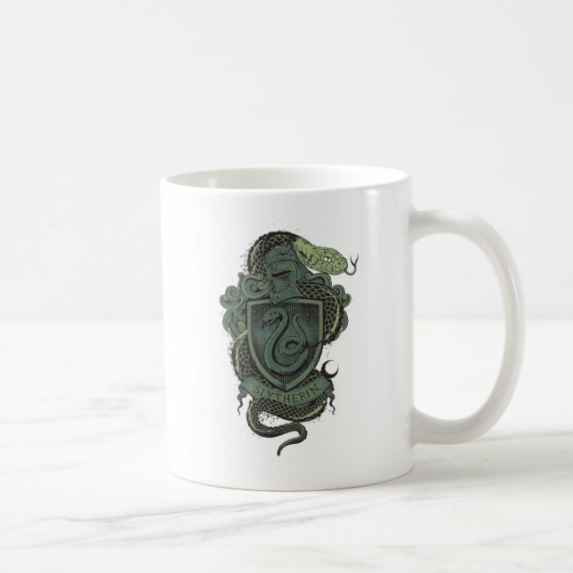 Caneca De Café Harry Potter | Slytherin Crest (Direita)
