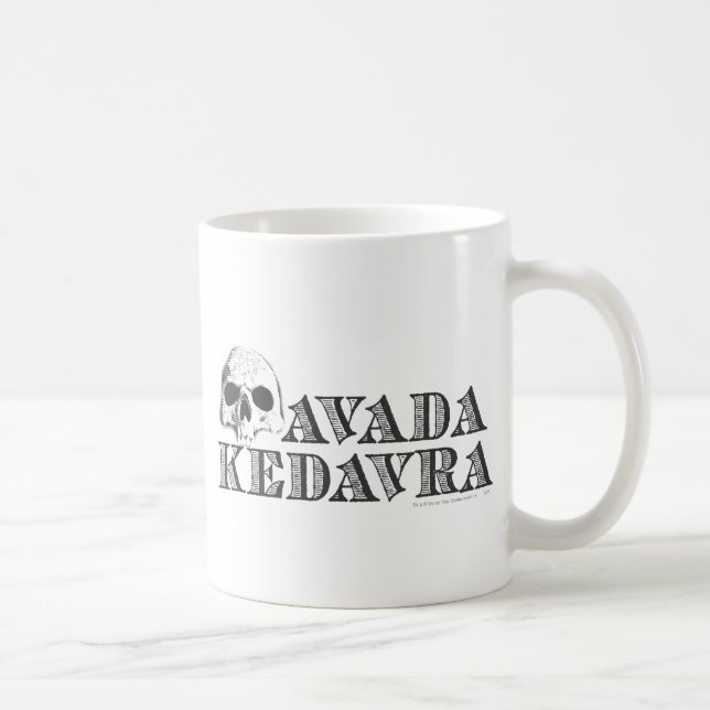 Caneca De Café Harry Potter Spell | Avada Kedavra (Direita)