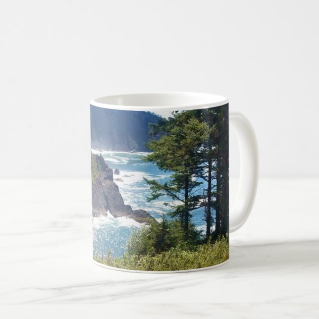 Caneca De Café Hart's Cove, Oregon Coast (Frente Esquerda)