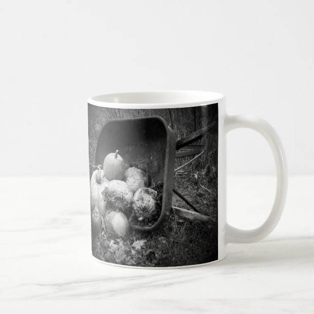 Caneca De Café Harvest Barrow of Pumpkins (Direita)