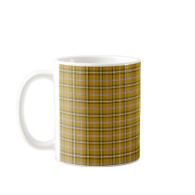 Harvest Gold Plaid Windowpane Pattern Retro