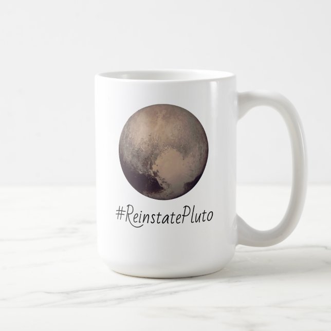 Caneca De Café Hashtag ReinstatePlutão (Direita)