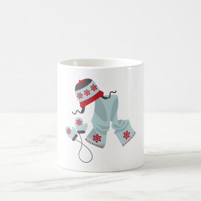 Caneca De Café Hat Scarf & Mittens (Centro)