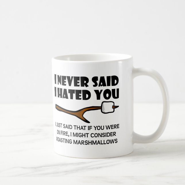Caneca De Café Hateful Marshmallow Funny Mug (Direita)