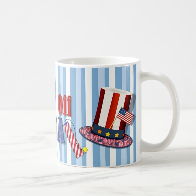 Caneca De Café Hats Off USA (Direita)