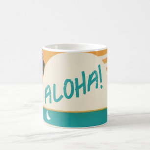 Caneca De Café Havaiano/Aloha/Tropical/praia