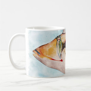 Caneca De Café Havaiano - Peixe-Giro Aquarela