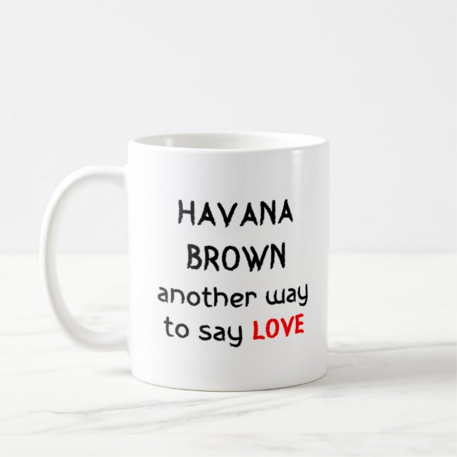 Caneca De Café havana Brown love (Esquerda)