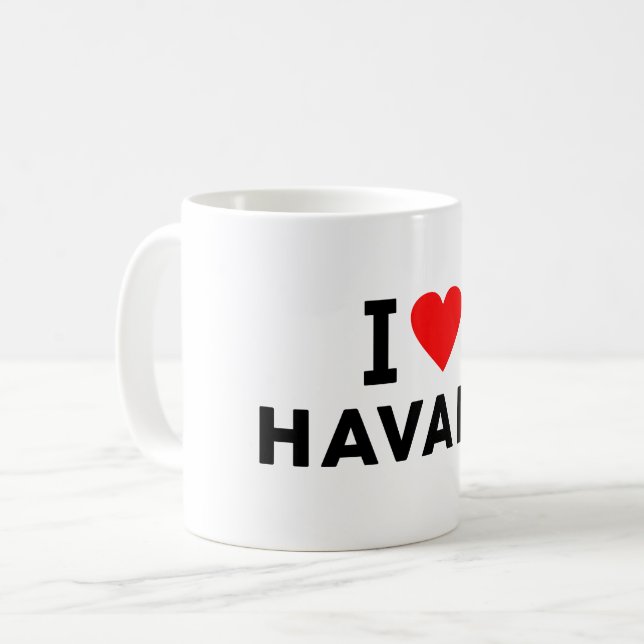 Caneca De Café Havana Cuba (Frente Esquerda)