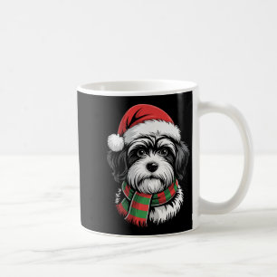 Caneca De Café Havanese Dog Xmas Santa Hat Scarf Christmas Costum