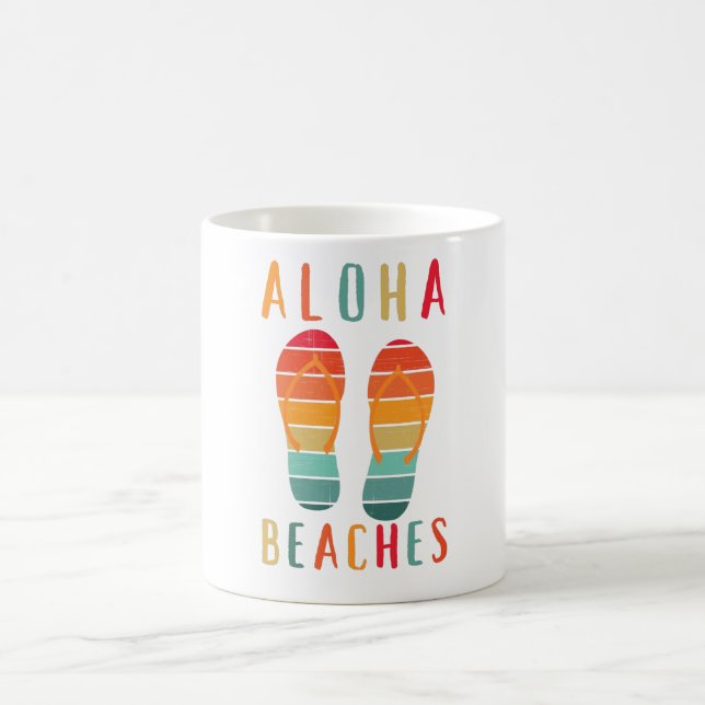 Caneca De Café Hawaii Sandles Aloha Beaches (Centro)