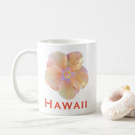 Caneca De Café Hawaii Watercolor Hibiscus Flower