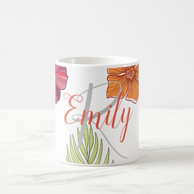 Caneca De Café Hawaiian Aloha Floral (Centro)