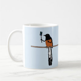 Caneca De Café Hawaiian Shama Bird Selfie