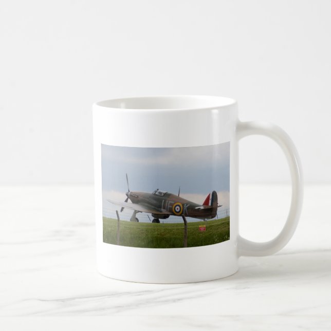 Caneca De Café Hawker Hurricane Vista de Três Quartos (Direita)