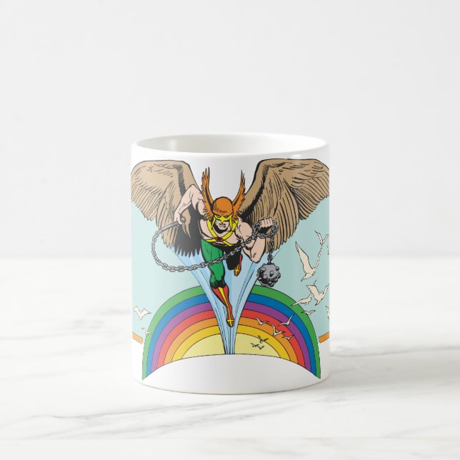 Caneca De Café Hawkman Voa Através de Sky (Centro)