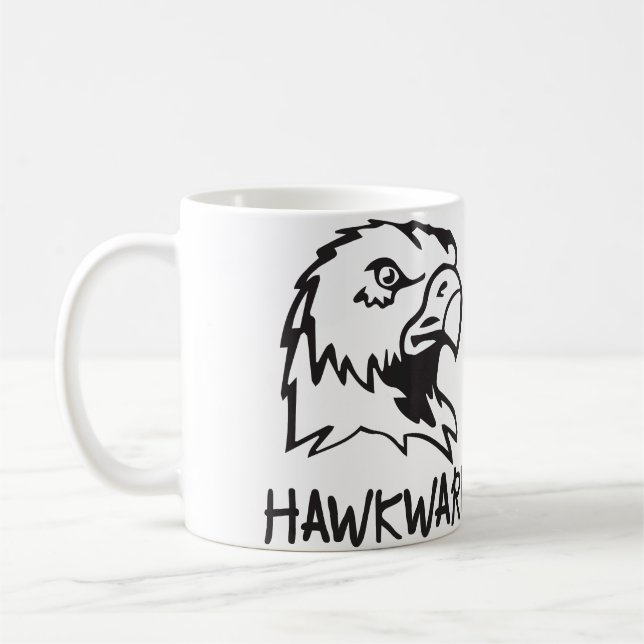 Caneca De Café Hawkward - chalaça inábil do falcão (Esquerda)