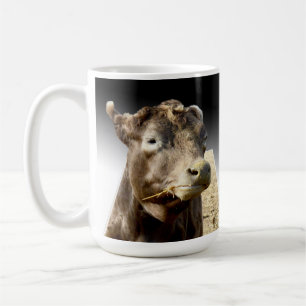 Caneca De Café Hay Day: Momento de colheita de uma vaca marrom em