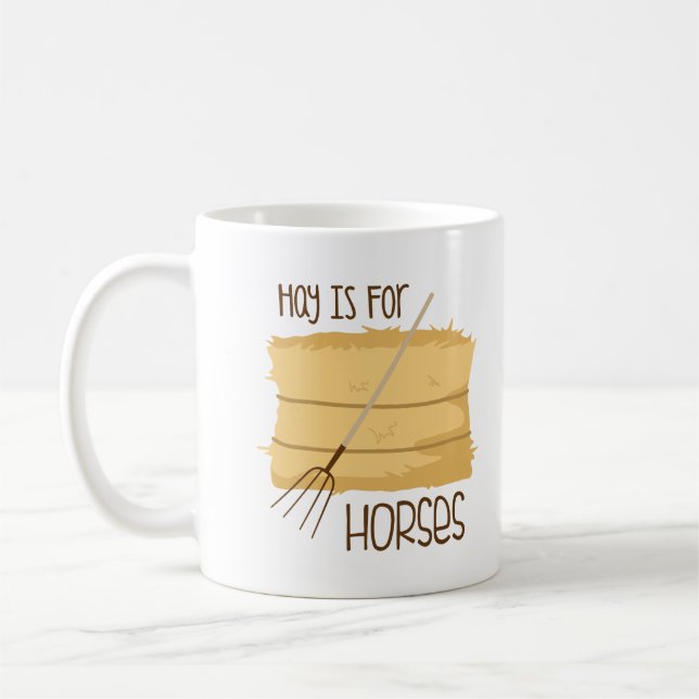 Caneca De Café Hay É Para Cavalos (Esquerda)