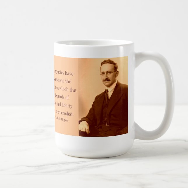 Caneca De Café Hayek em emergências (Direita)