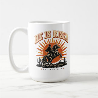 Caneca De Café He Is Risen Christian Faith Mug