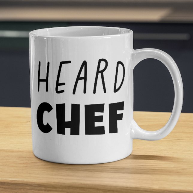 Caneca De Café Heard Chef (heard chef, chef, needs acid, the bear, heard)