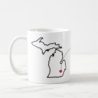 Caneca De Café Heart2Heart - Novi, MI to The Villages, FL