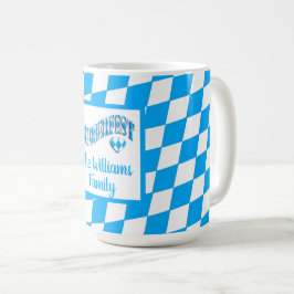 Caneca De Café Heart Bayern Bavarian Flag Colors Oktoberfest