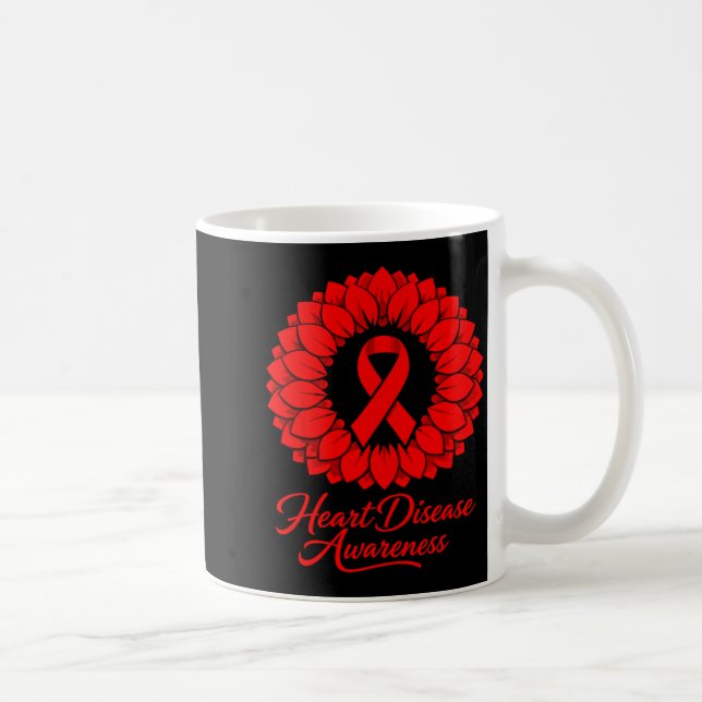 Caneca De Café Heart Disease Awareness  (Direita)