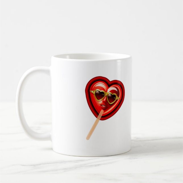 Caneca De Café Heart Lolly (Esquerda)