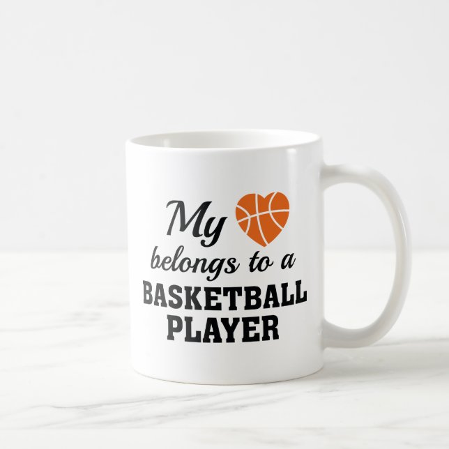 Caneca De Café Heart Pertence a Basquete (Direita)